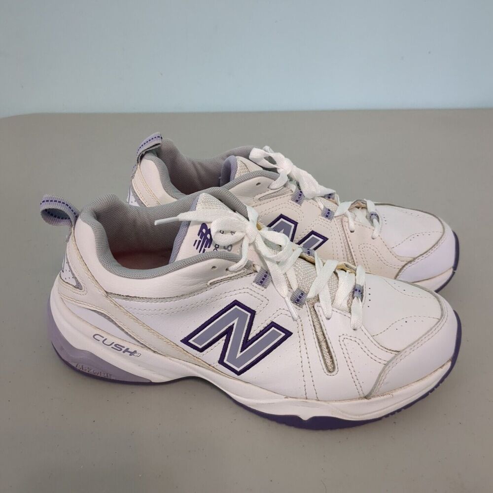 New Balance WX608CB4 Cush Women’s White Purple Athletic Cross Training 10